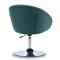 Manhattan Comfort Hopper Swivel Adjustable Height Chair in Sky Blue and Polished Chrome AC036-SB - alternate 3